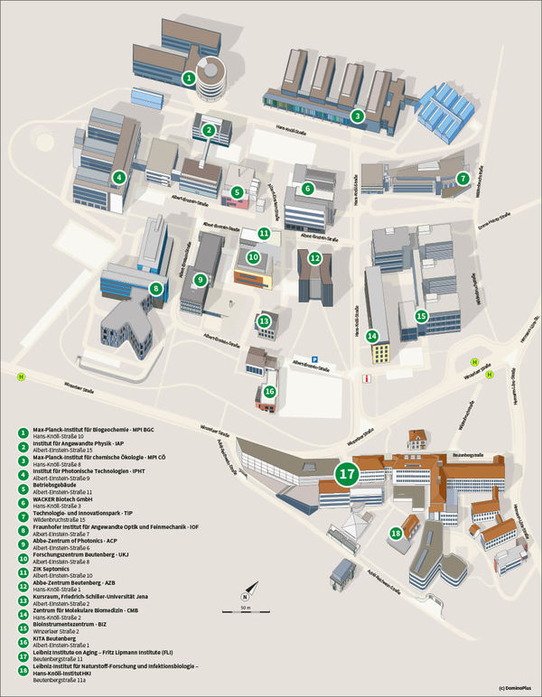 Map of Beutenberg Campus